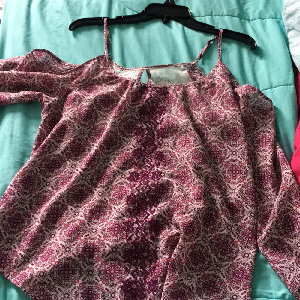 Long sleeve purple shirt